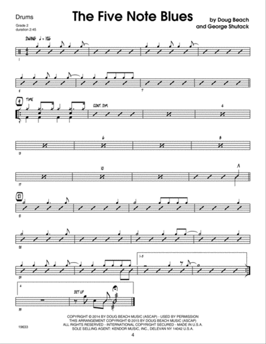 Power Of Two, The - Jazz Drum Set with MP3s Drum Set scores gallery preview page 6