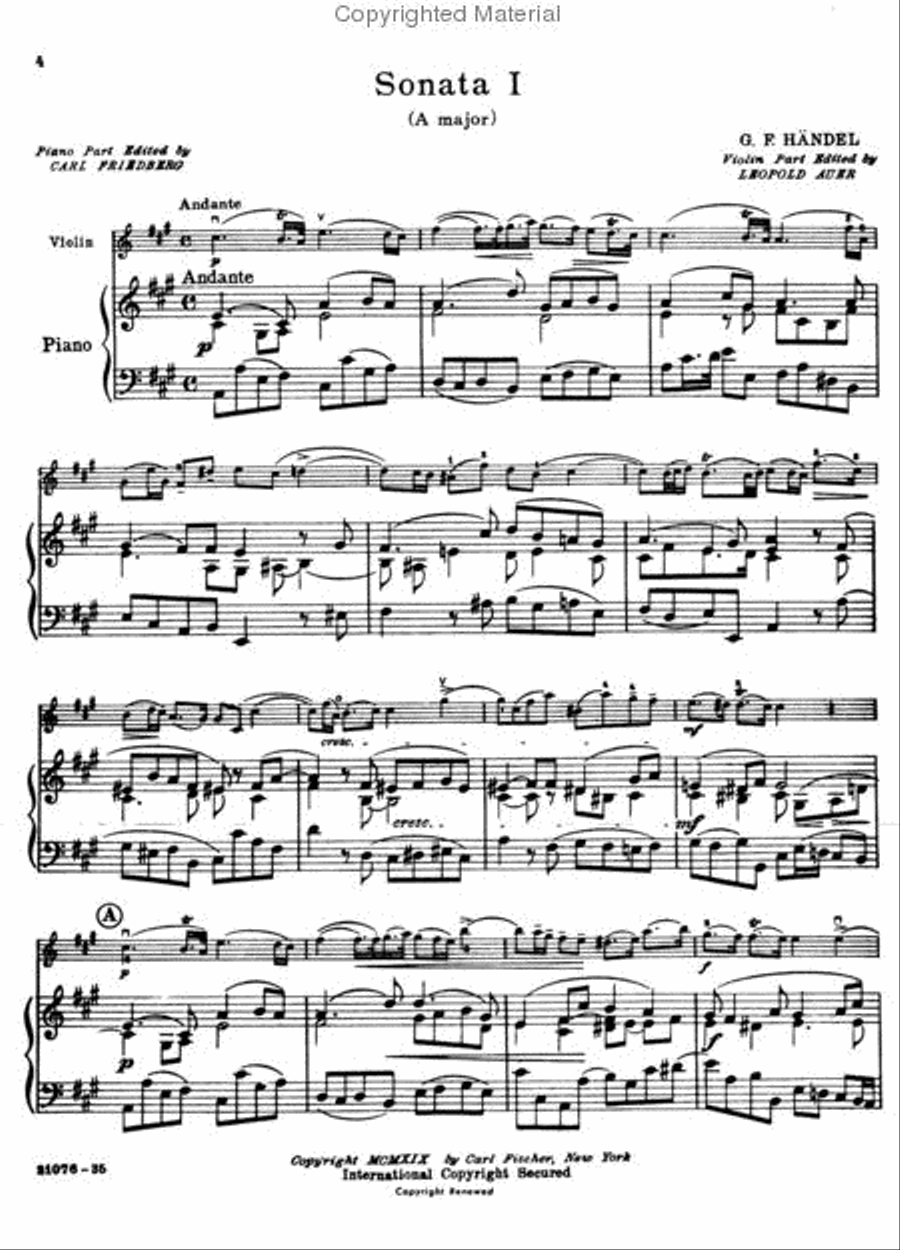 Six Sonatas Violin Solo scores gallery preview page 2