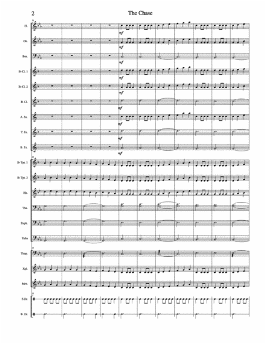The Chase The Chase Concert Band scores gallery preview page 3