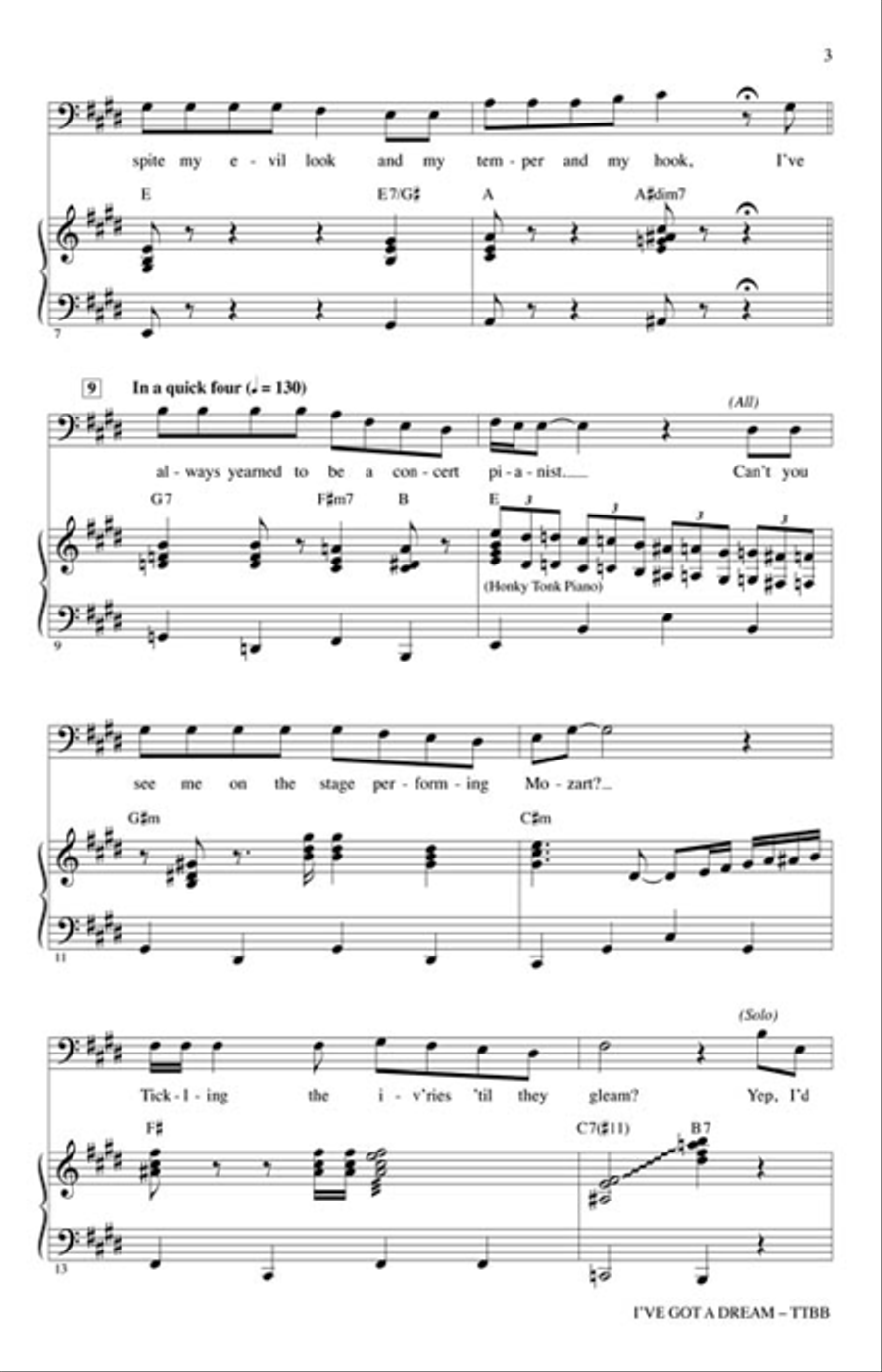 I've Got a Dream TTBB scores gallery preview page 3