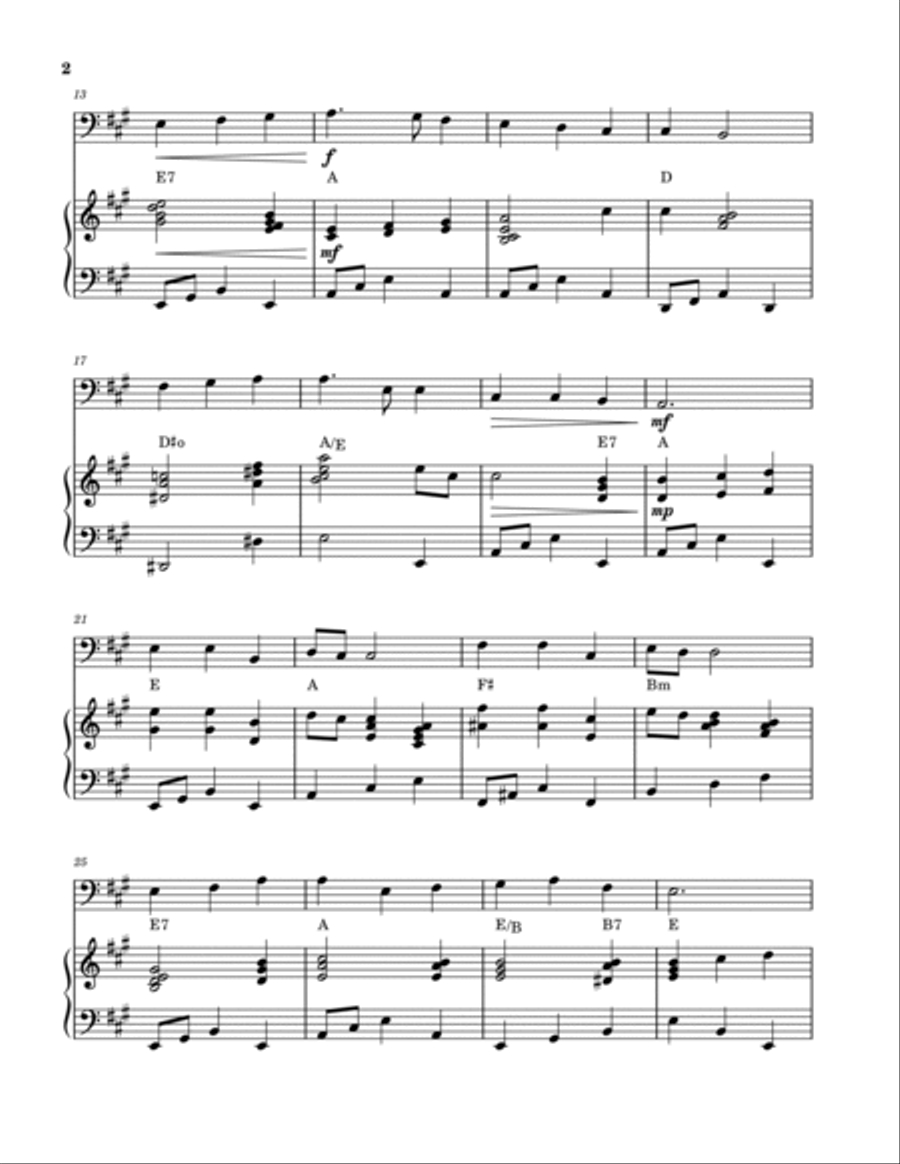 10 Hymns For Cello and Piano (Collection) Piano scores gallery preview page 2