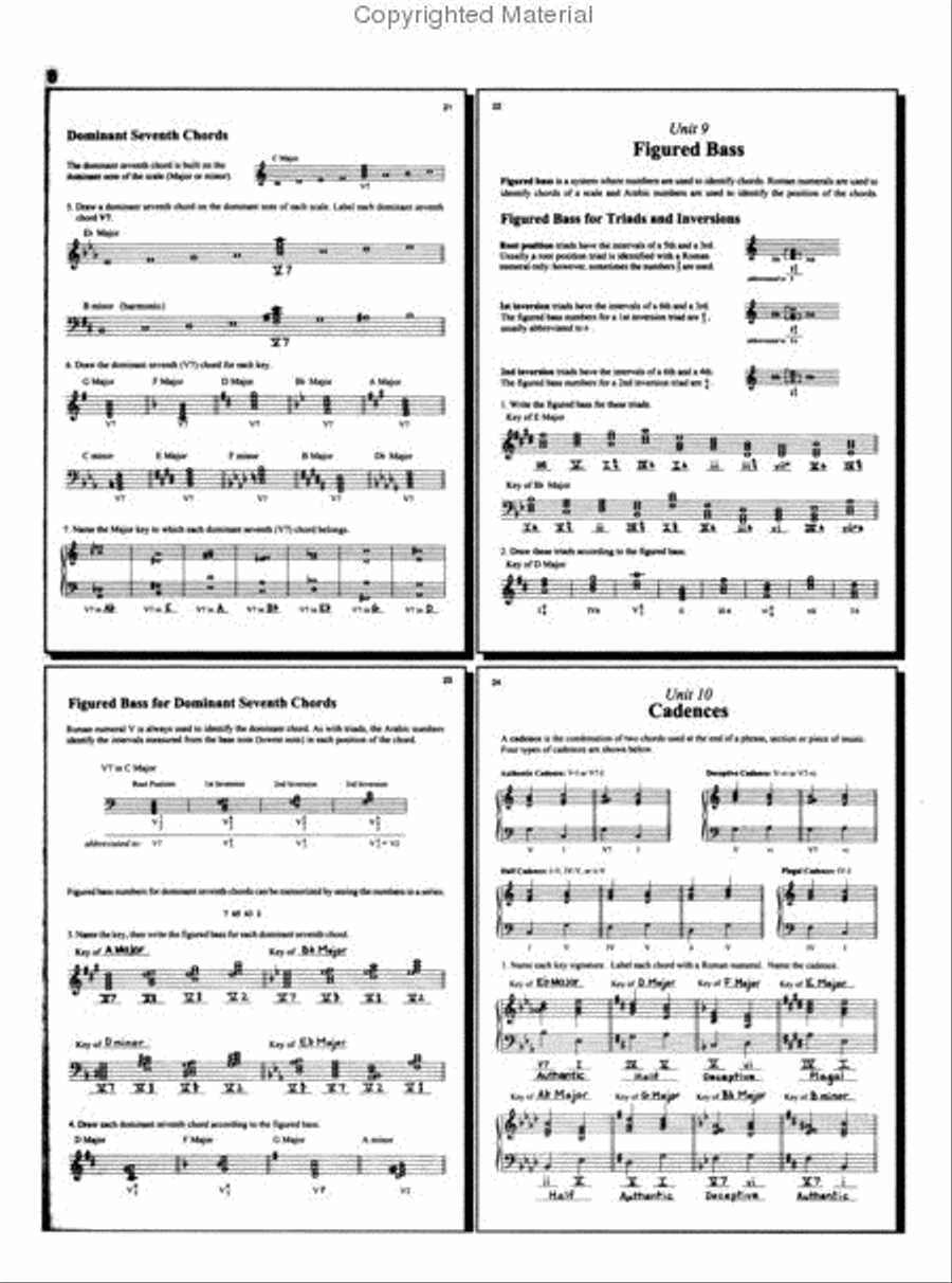 Fundamentals Of Piano Theory, Level 7 - Answer Book Piano Method scores gallery preview page 3