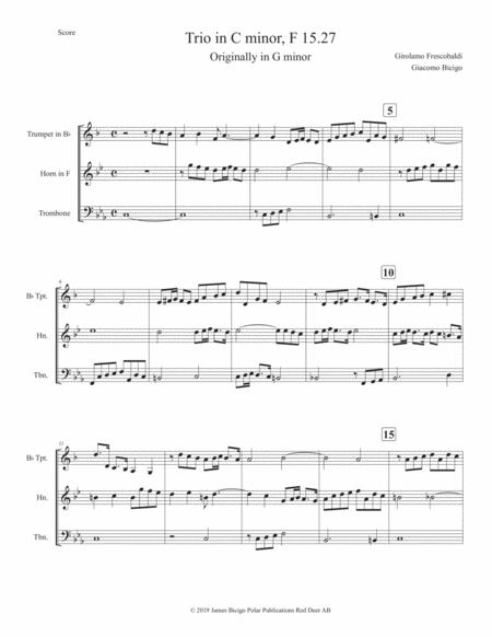 Trio in C minor, F 15.27 (originally in G minor) image number null