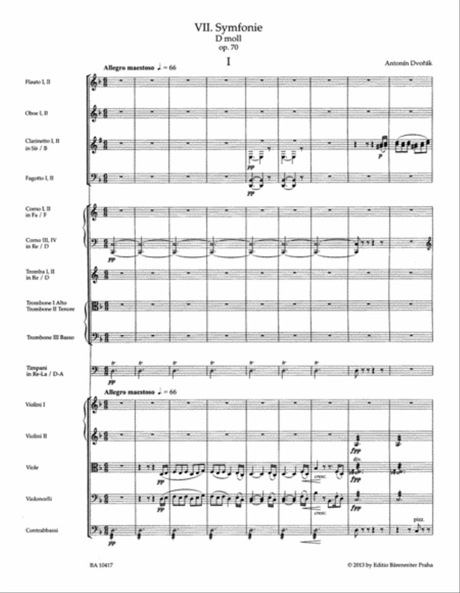 Symphony Nr. 7 D minor op. 70 Orchestra scores gallery preview page 2