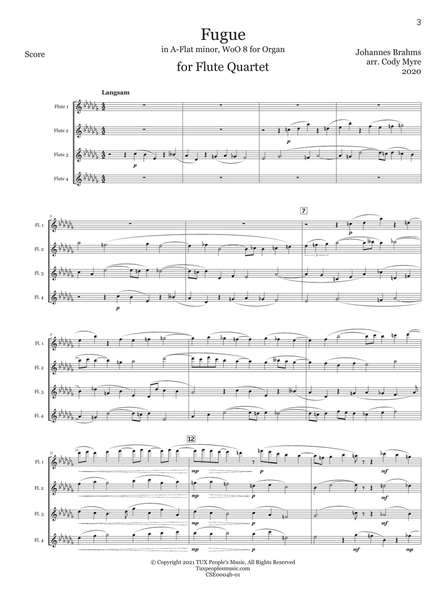 Romantic Quartets of Progressive Difficulty, Volume 1 Woodwind Quartet scores gallery preview page 5