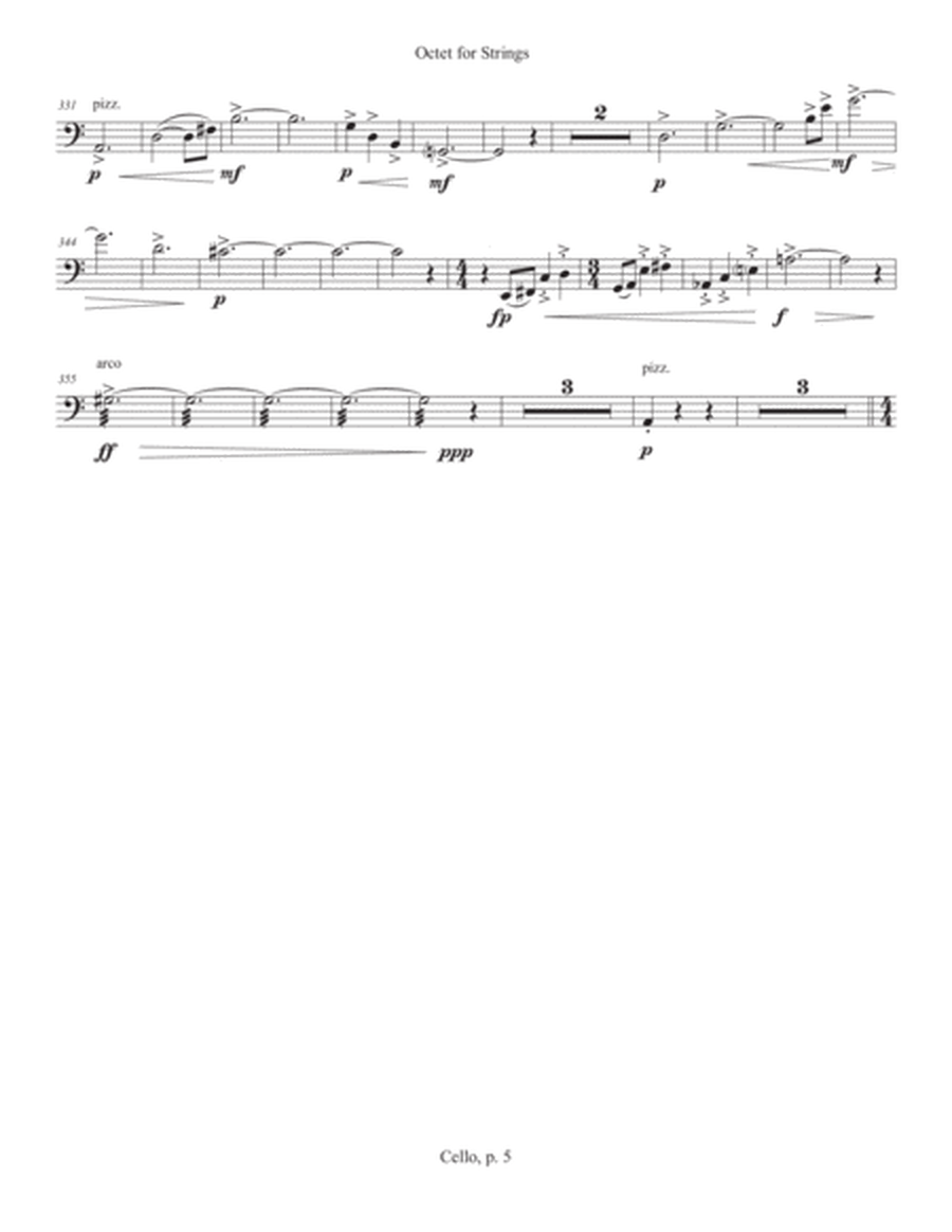 Octet for Strings (2020) cello part