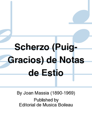 Scherzo (Puig-Gracios) de Notas de Estio