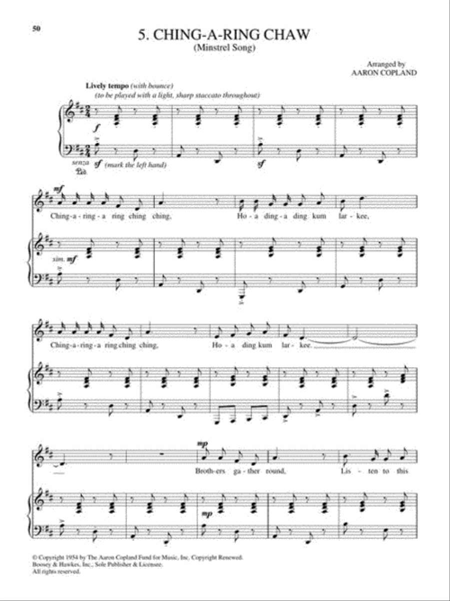Old American Songs Complete Medium Voice scores gallery preview page 6
