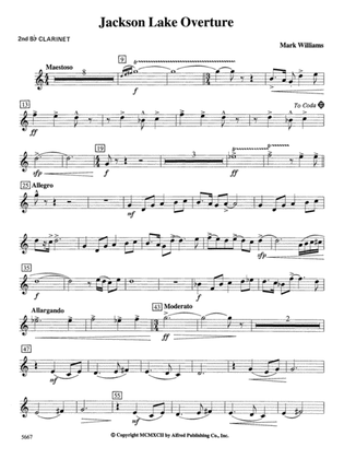 Jackson Lake Overture: 2nd B-flat Clarinet
