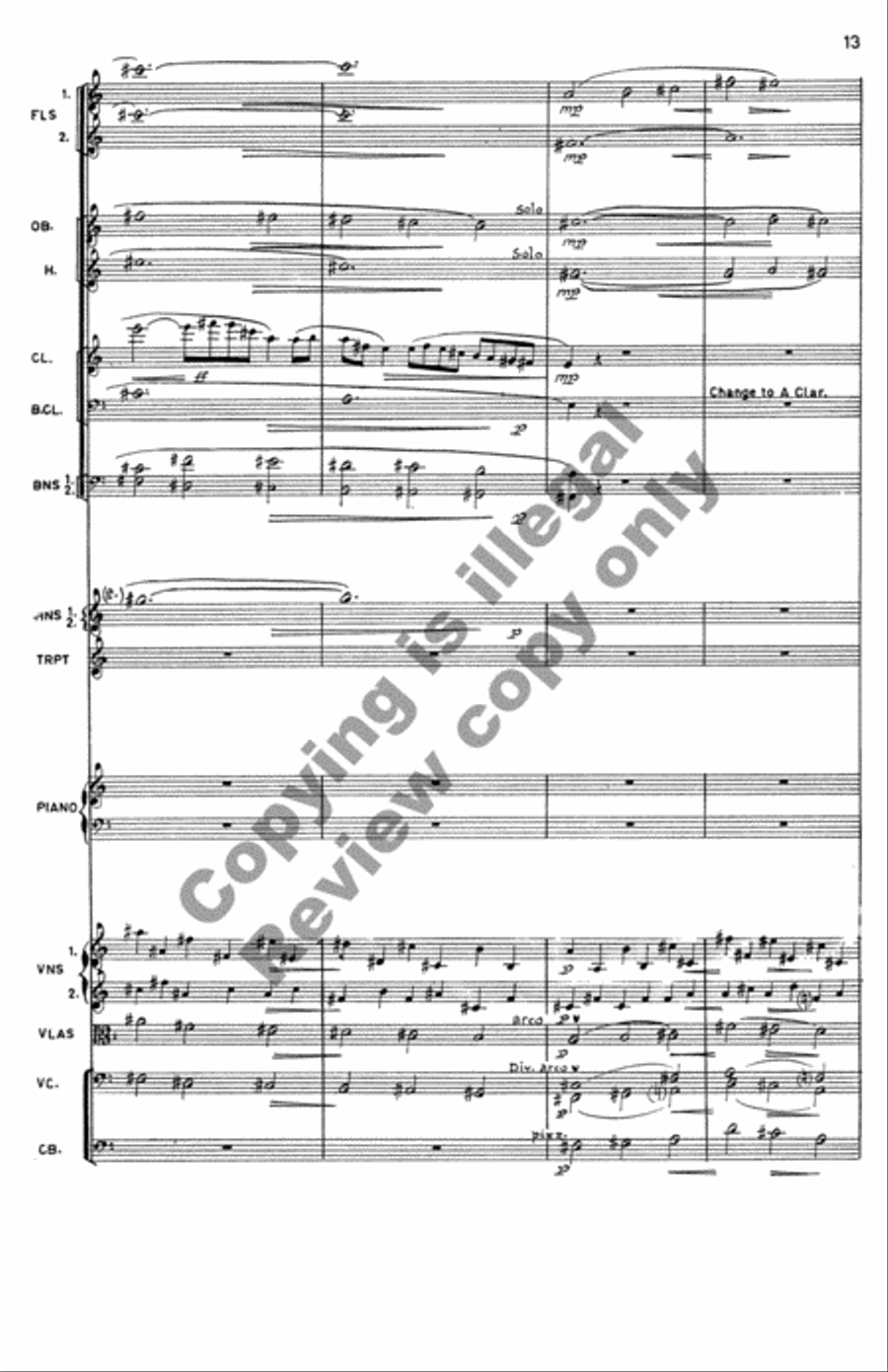 Symphony No. 3 Chamber Orchestra scores gallery preview page 10