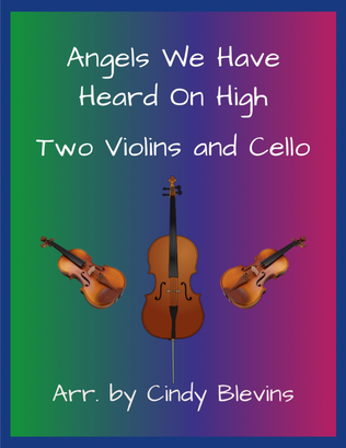 Book cover for Angels We Have Heard On High, for Two Violins and Cello