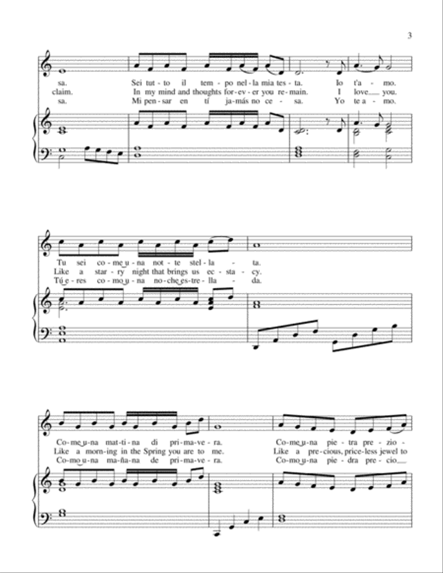 IO T'AMO Voice scores gallery preview page 3