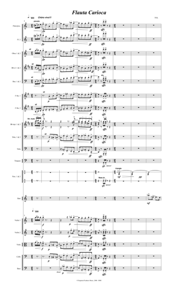 Flauta Carioca (2000) for flute and orchestra 
