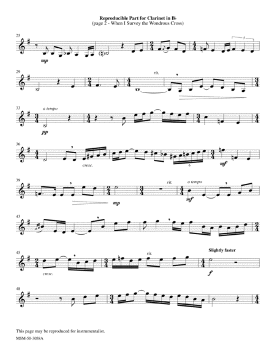 When I Survey the Wondrous Cross Choir scores gallery preview page 2