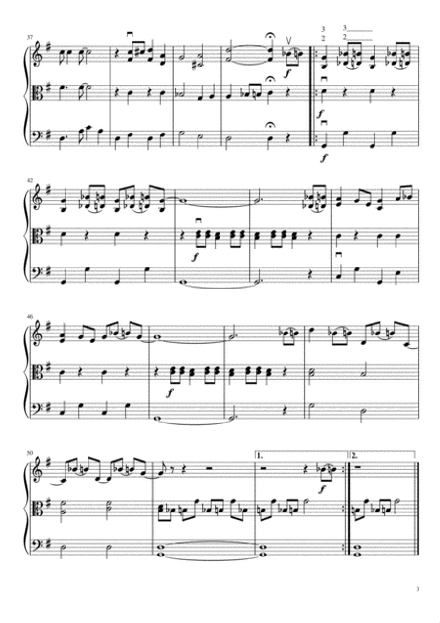 Saint Louis Blues Saint Louis Blues String Trio scores gallery preview page 4