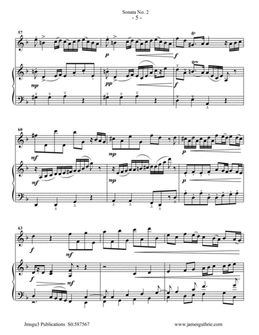 Vivaldi: Sonata No. 2 for Bass Flute & Piano image number null