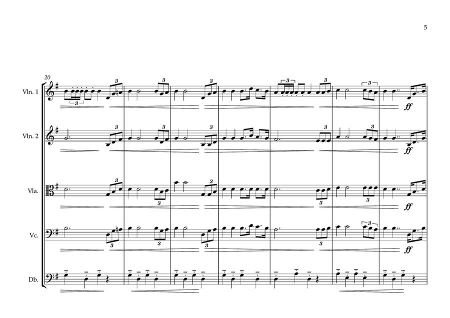 Equatorial Guinea National Anthem for String Orchestra - Score Only image number null