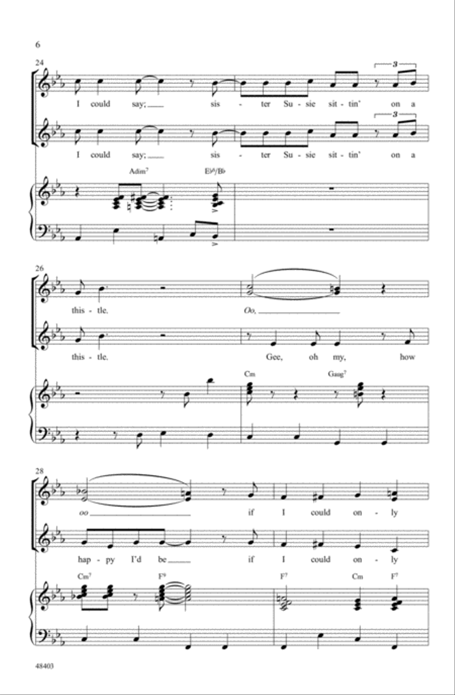 All I Want for Christmas Is My Two Front Teeth Choir scores gallery preview page 5