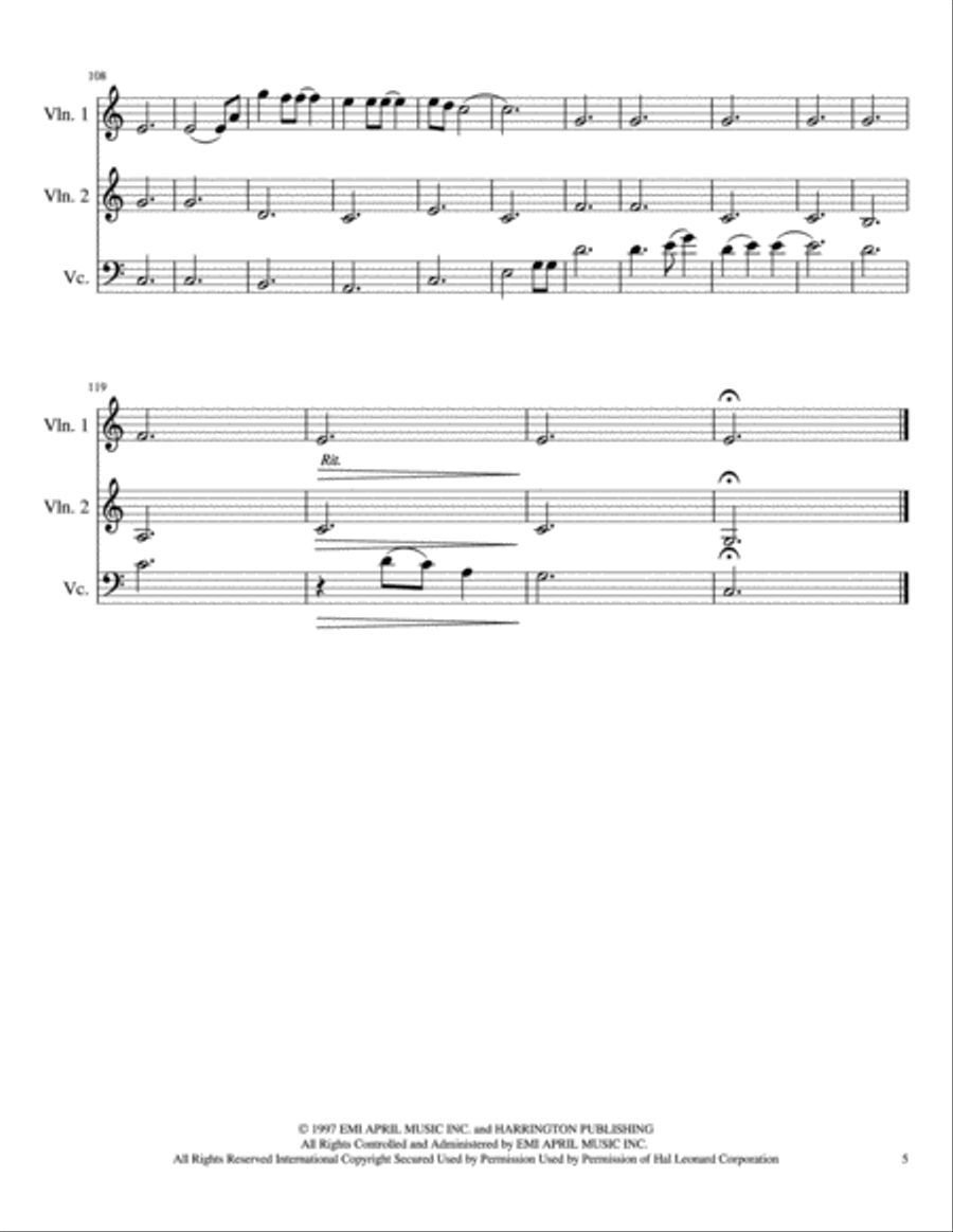 I'll Be String Trio scores gallery preview page 5