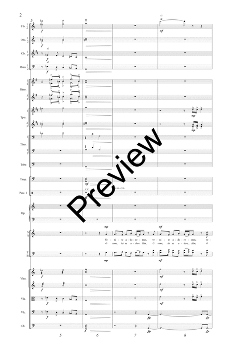 Venite Adoremus Orchestra Score