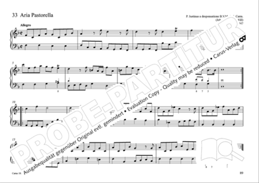 Pastoral music for organ, vol. 2: Germany, Bohemia, Austria, South Tyrol Organ Solo scores gallery preview page 90