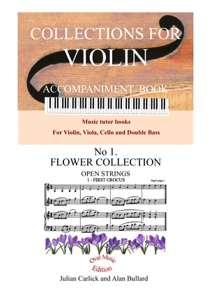 Flower Collection for Violin: ACCOMPANIMENT. Volume 1 in Collections for Violin