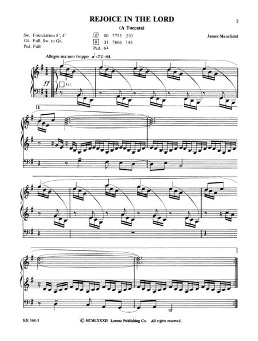 Toccatas! Toccatas!, Vol. 2 Organ Solo scores gallery preview page 4