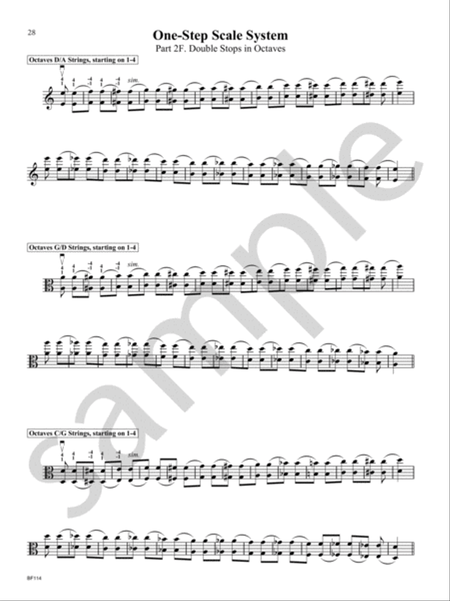 One-Step Scale System System for Viola Viola scores gallery preview page 11