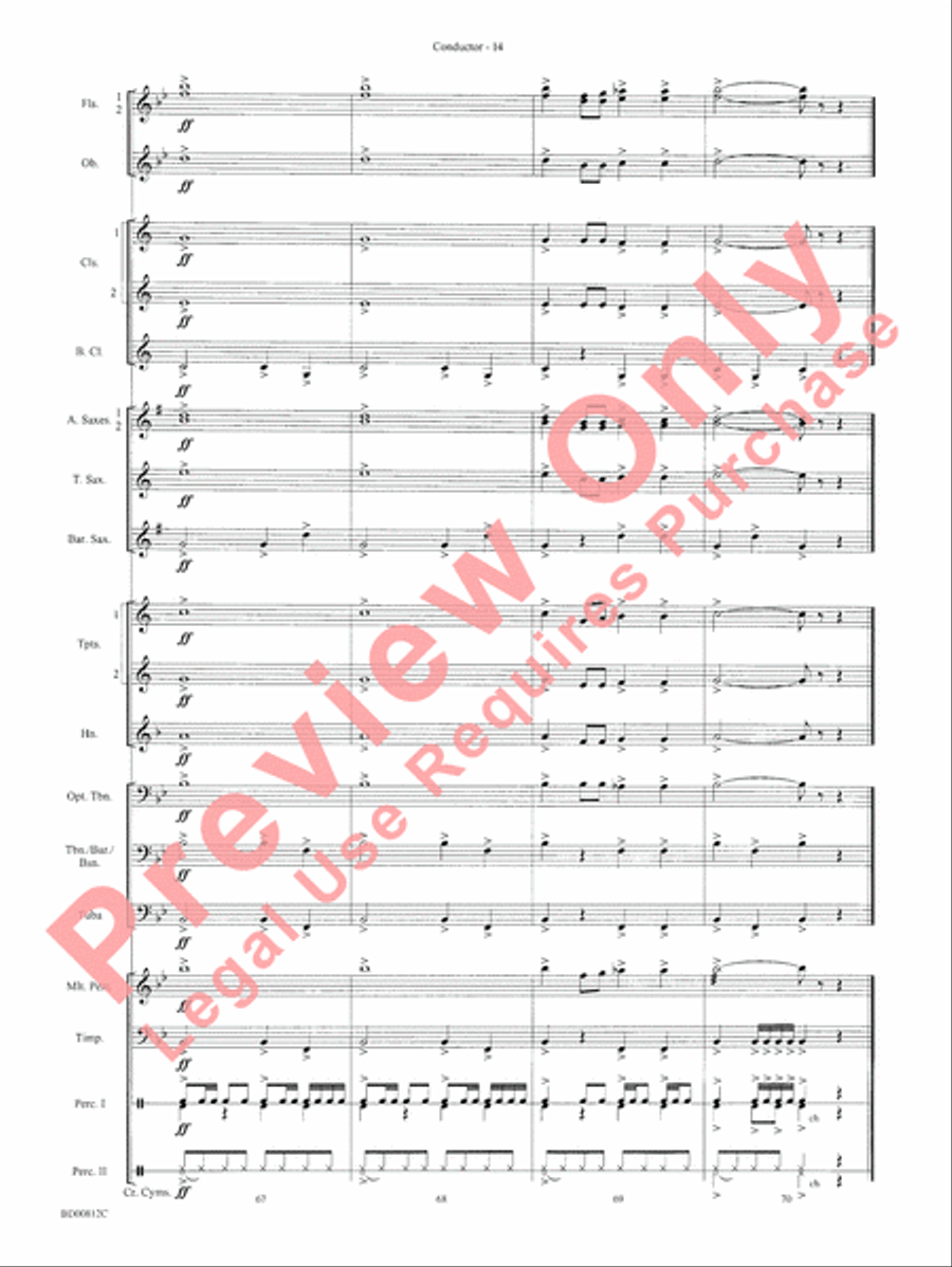 Portsmouth Overture Portsmouth Overture Concert Band scores gallery preview page 16