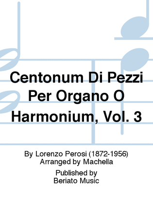Centonum Di Pezzi Per Organo O Harmonium, Vol. 3