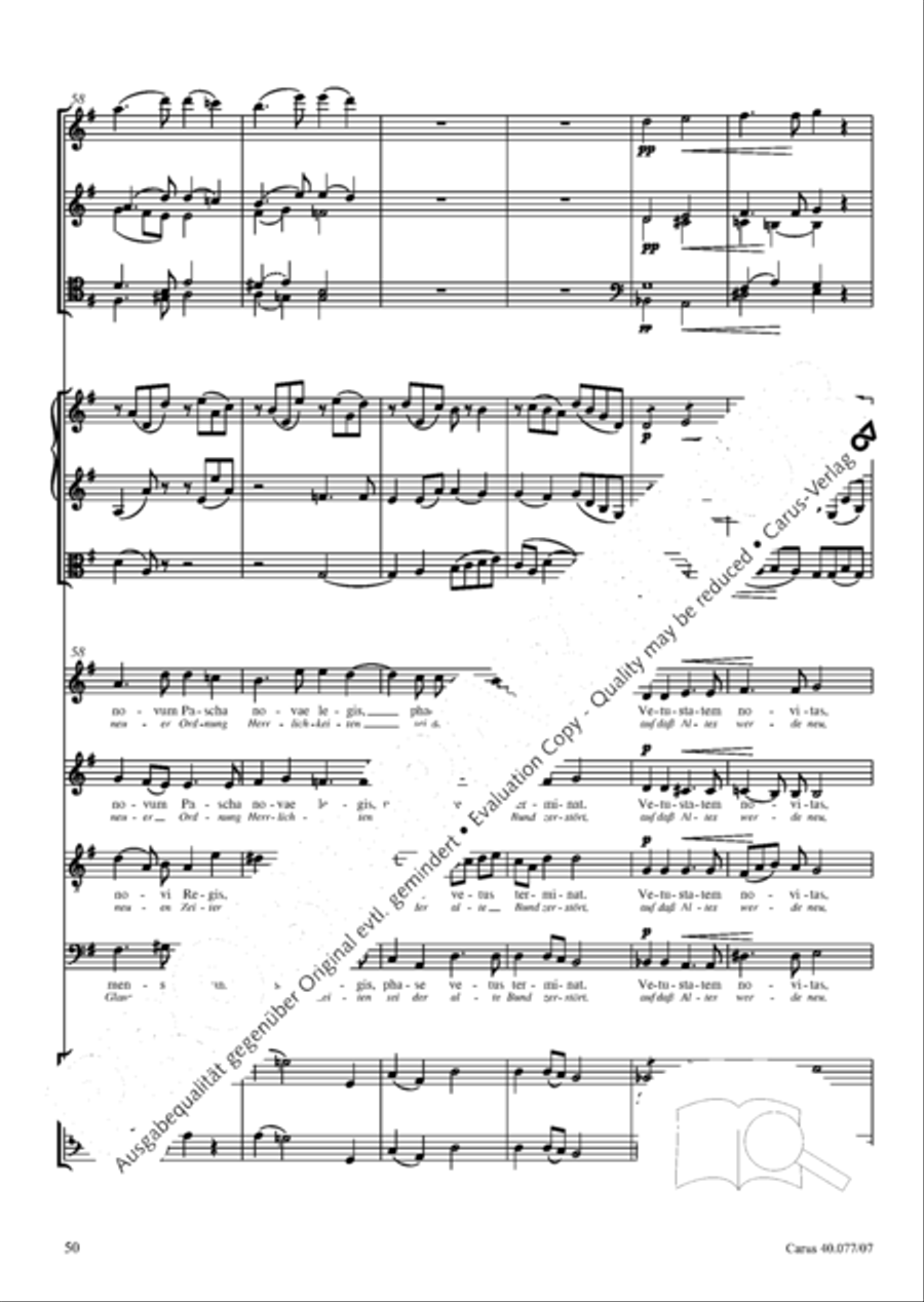 Lauda Sion 4-Part scores gallery preview page 63