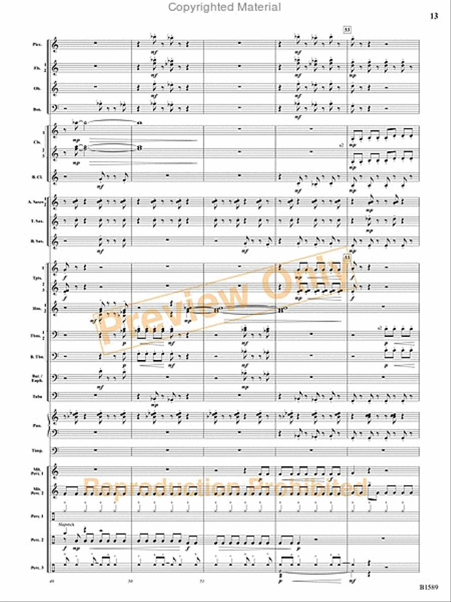 Pulse Concert Band scores gallery preview page 14
