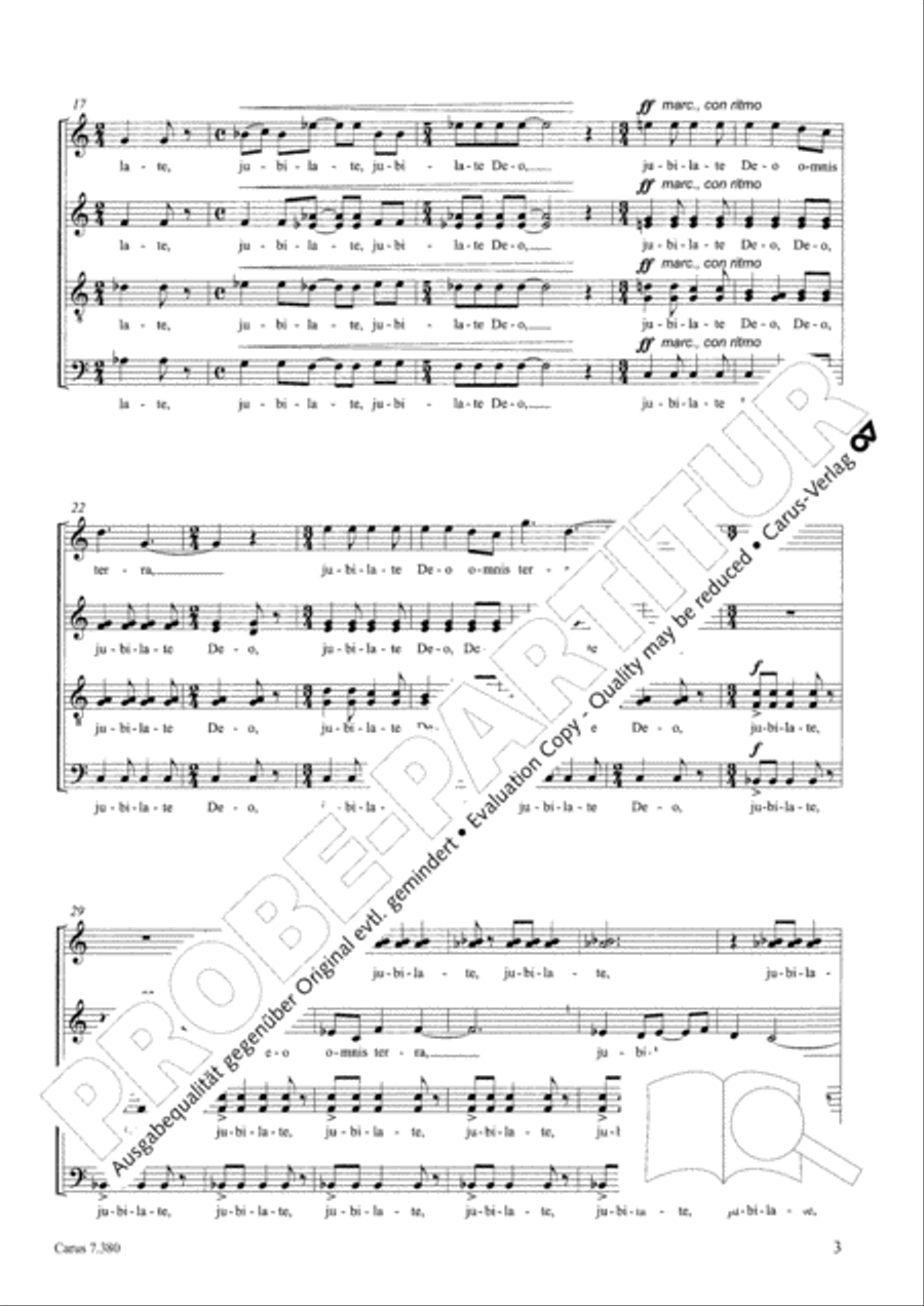 Jubilate Deo SSAATTBB scores gallery preview page 4