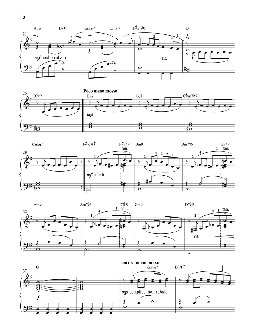 Tango Final Piano Solo scores gallery preview page 2