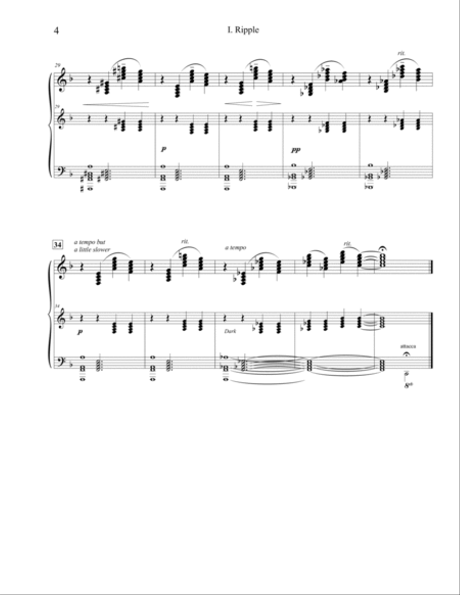 The Falls for Solo Piano Piano Solo scores gallery preview page 4