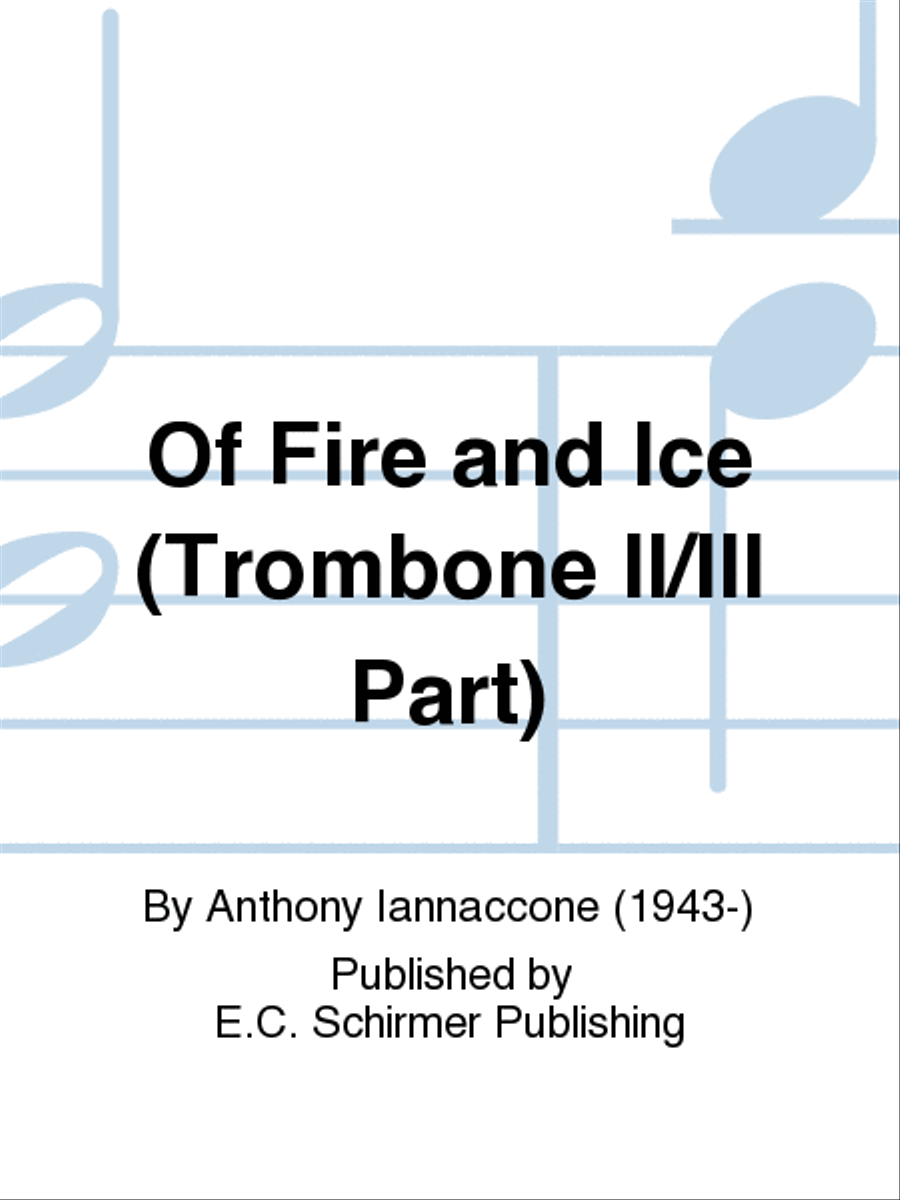 Of Fire and Ice (Trombone II/III Part) Concert Band scores gallery preview page 1