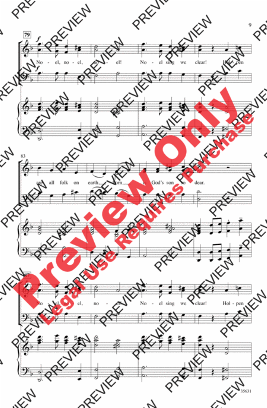 Masters in This Hall Masters in This Hall 3-Part scores gallery preview page 9