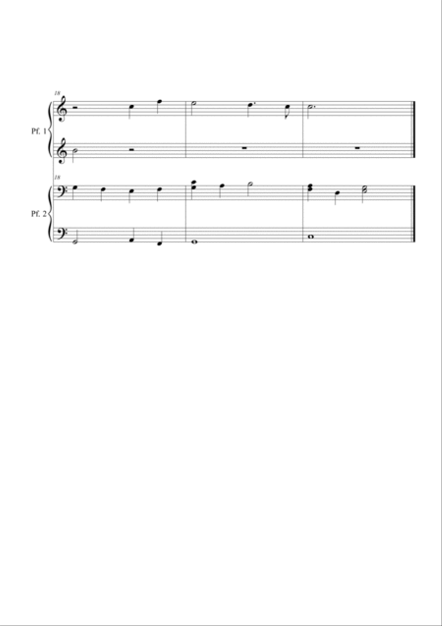 Adeste fideles . Piano 4 hands Easy Piano scores gallery preview page 2