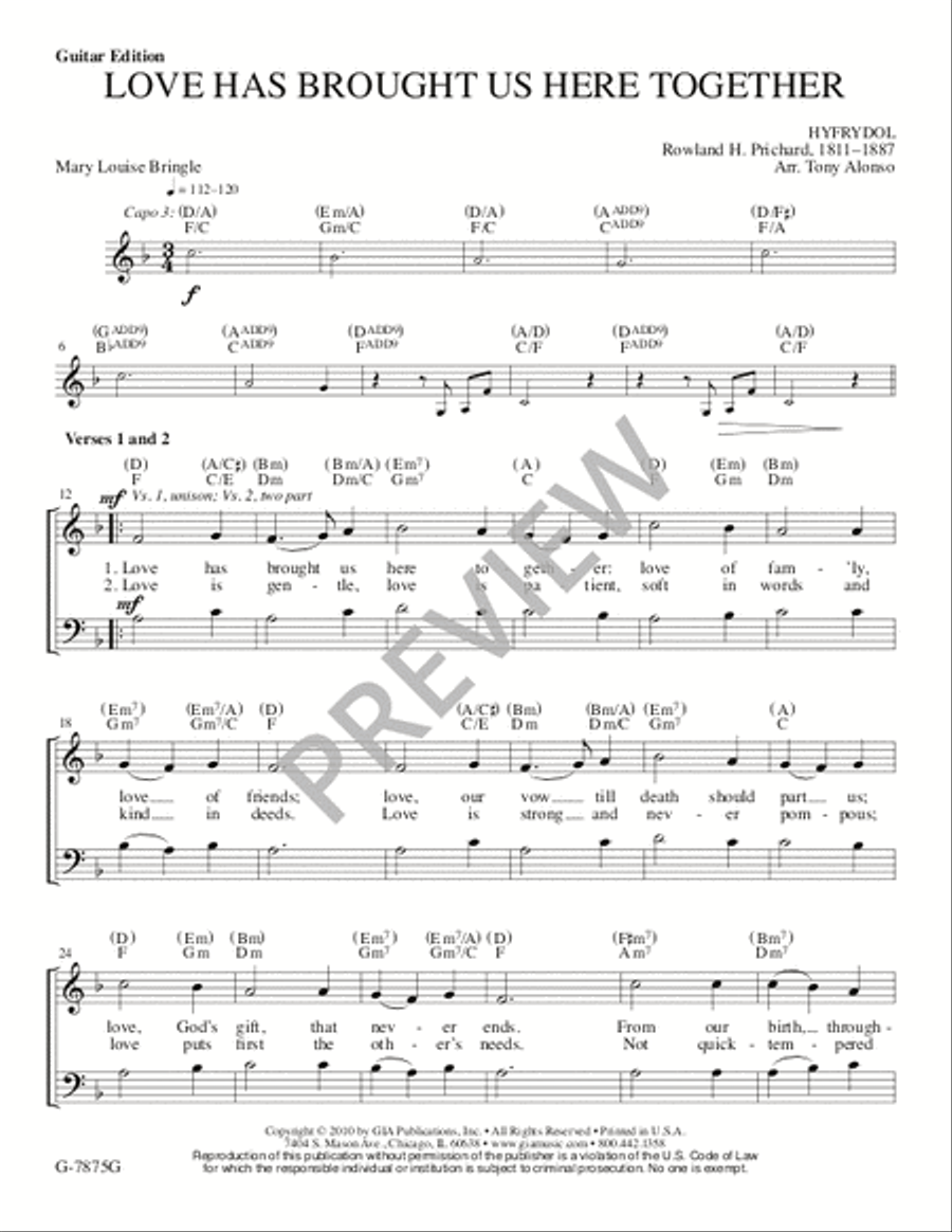 Love Has Brought Us Here Together - Guitar edition Guitar scores gallery preview page 2