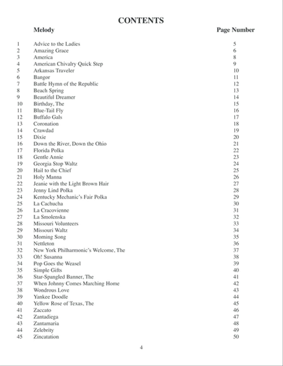 Solos for Flute, Collection 4: American Melodies to 1865