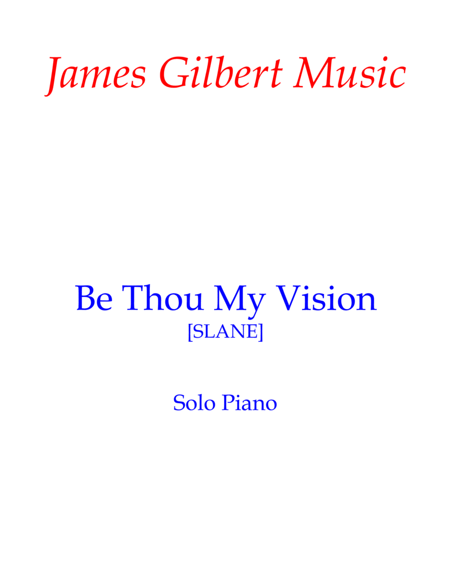 Be Thou My Vision Piano Solo scores gallery preview page 1