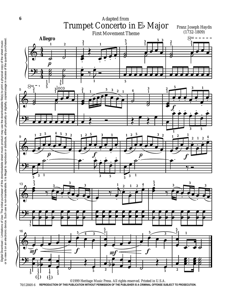 Mastering Melodies: Favorite Concertos Piano Solo scores gallery preview page 6