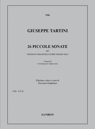 Book cover for 26 Piccole Sonate