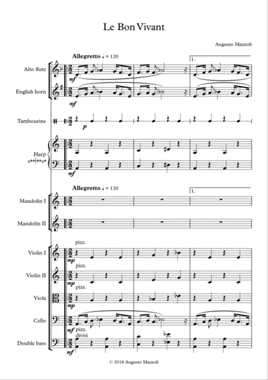 Le Bon Vivant Le Bon Vivant Large Ensemble scores gallery preview page 1