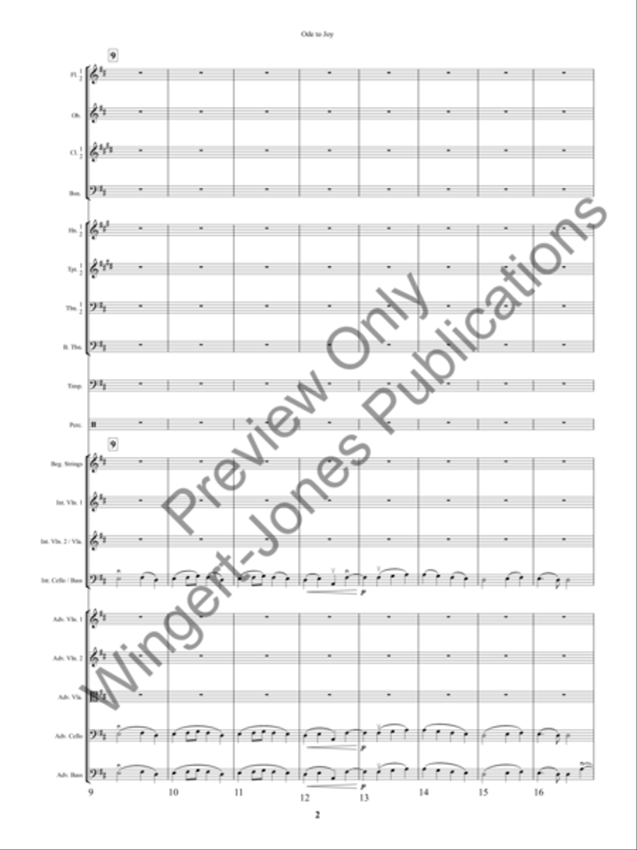 An Ode to Joy Festival Full Orchestra scores gallery preview page 5