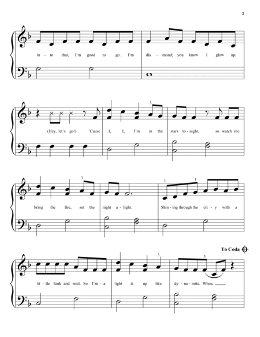 Dynamite Easy Piano scores gallery preview page 3