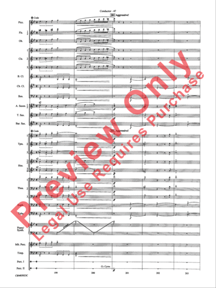 Symphonic Suite from Star Wars: Episode III Revenge of the Sith Concert Band scores gallery preview page 50
