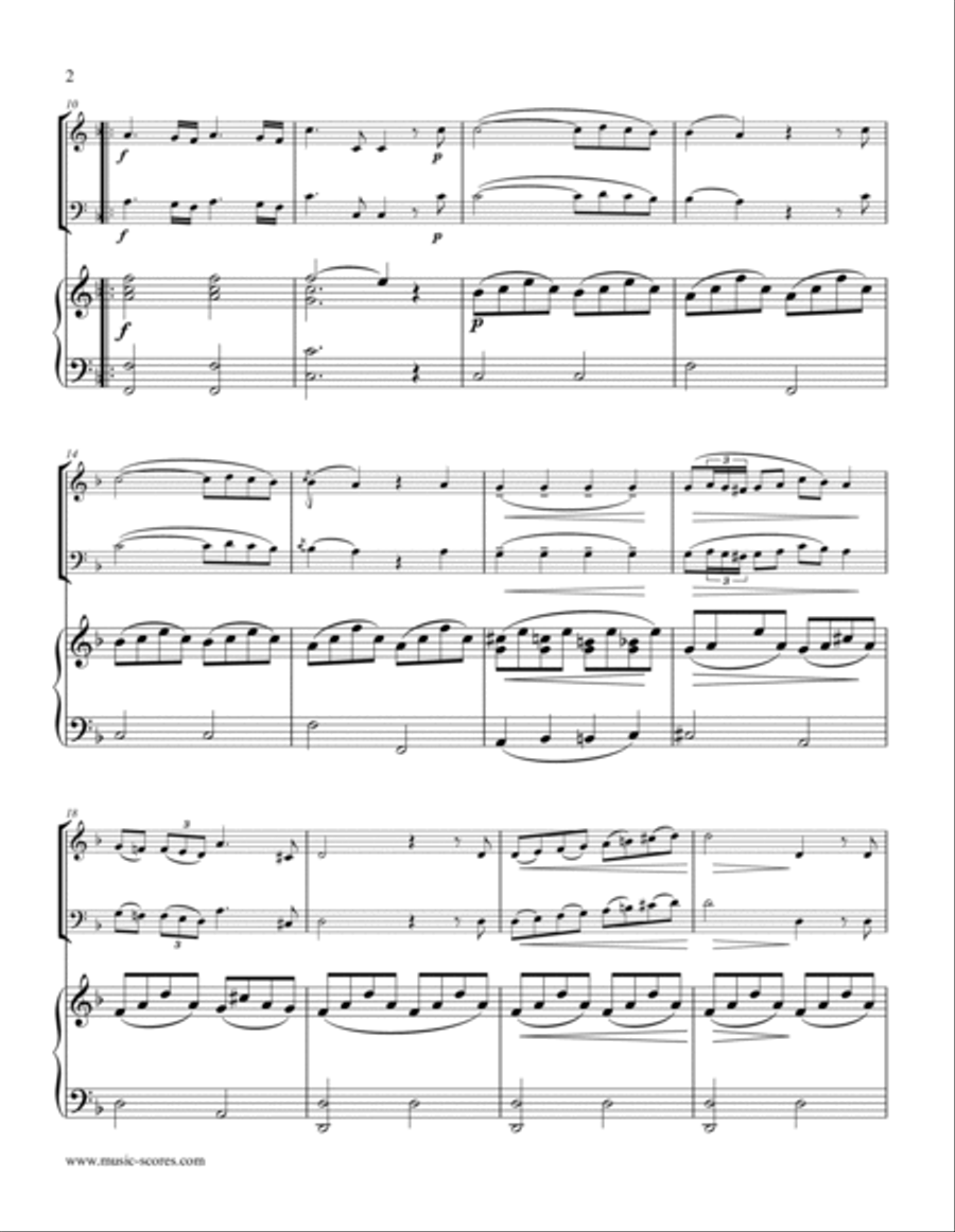 Nina - Euphonium and Piano/Organ (D minor) Brass Duet scores gallery preview page 2