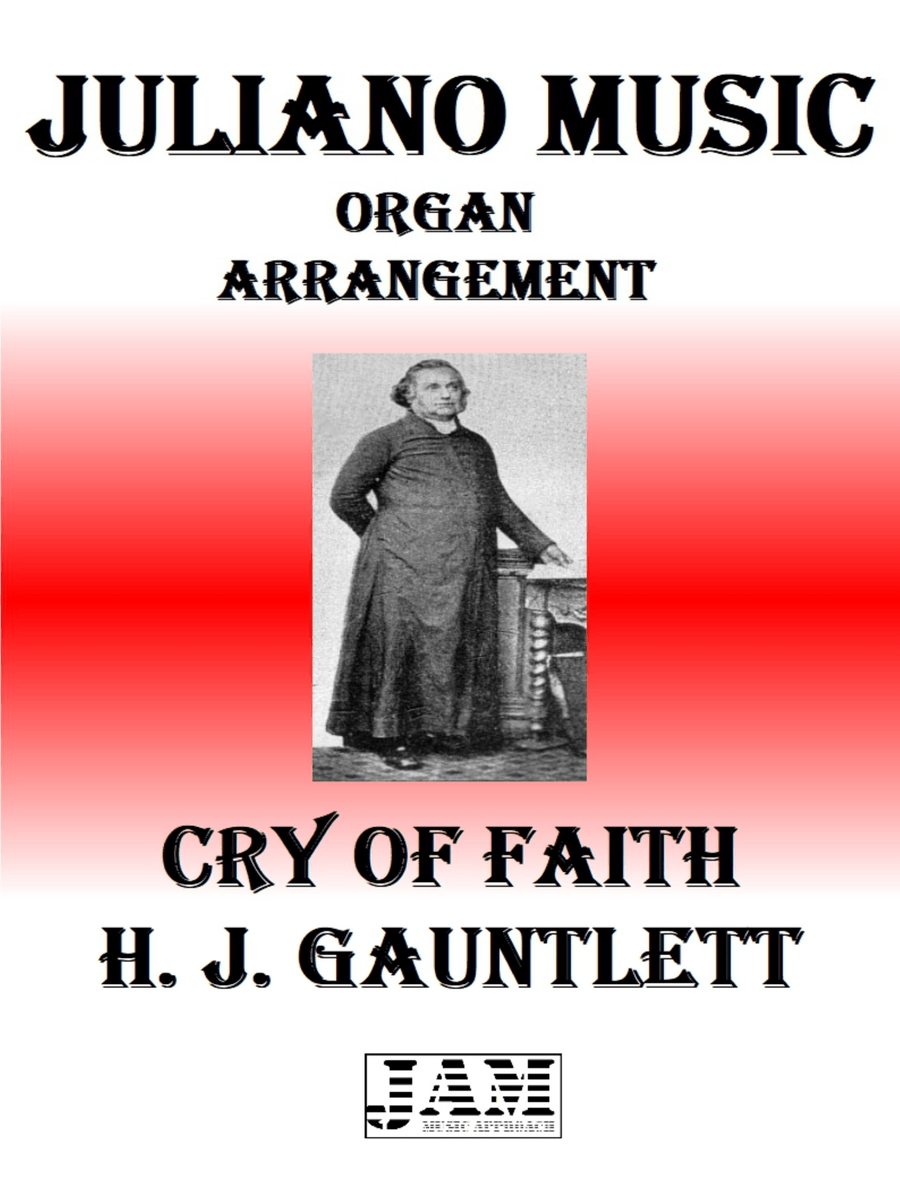 CRY OF FAITH - H. J. GAUNTLETT (HYMN - EASY ORGAN) Organ Solo scores gallery preview page 1