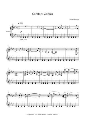 Comfort Women - CrusaderBeach - Beautiful Reflective Piano Solo